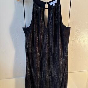 Candie's Black and Silver Backless Dress mini dress